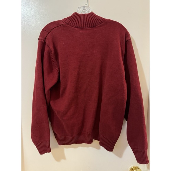 Oscar de la Renta Quarter Zip, Red, XL 100% cotton - Picture 3 of 3